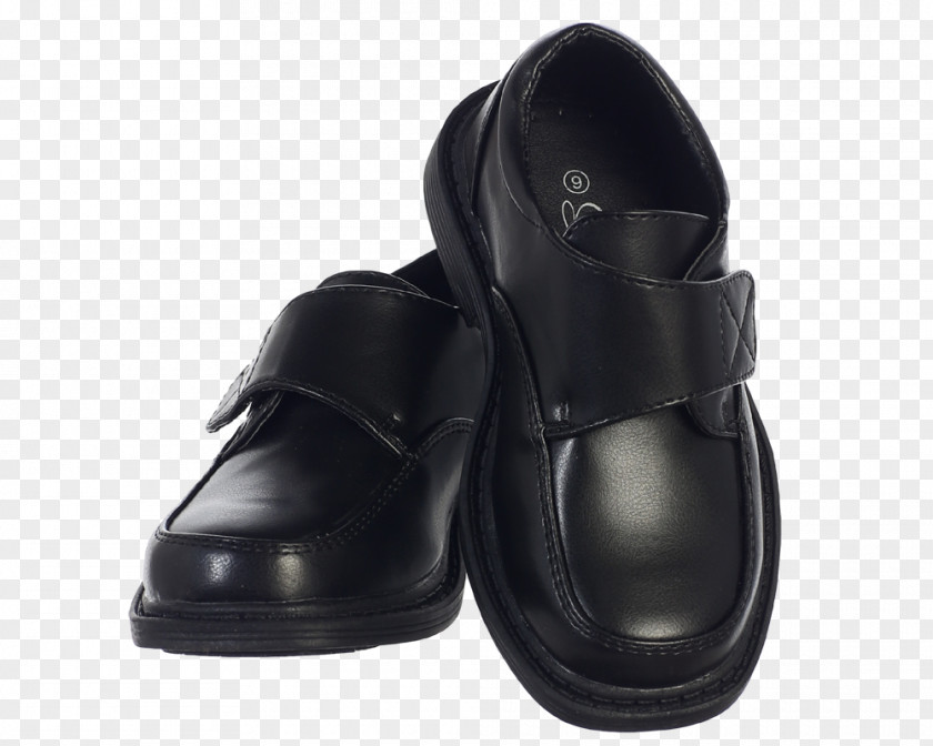 Dress Shoe Oxford Velcro Little Black PNG