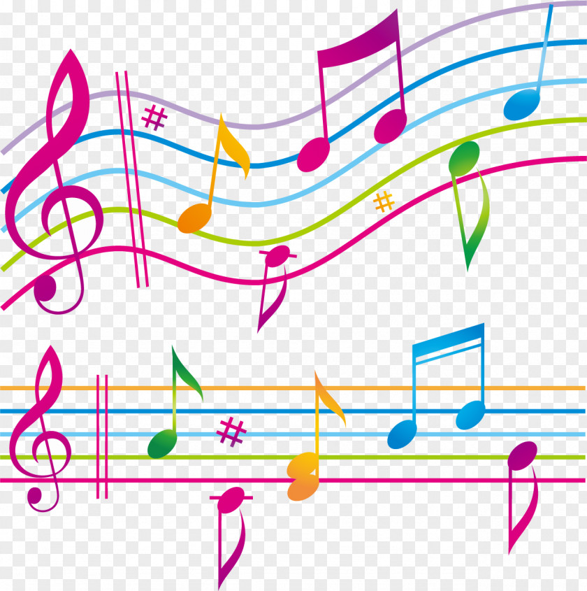 Dynamic Shading Notes Staff Musical Note PNG