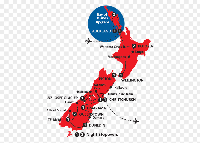 Map South Island North Takahe PNG