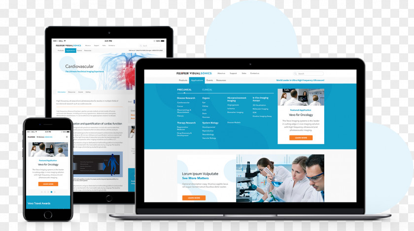 Mock Showcase Web Development Digital Marketing Page Responsive Design PNG