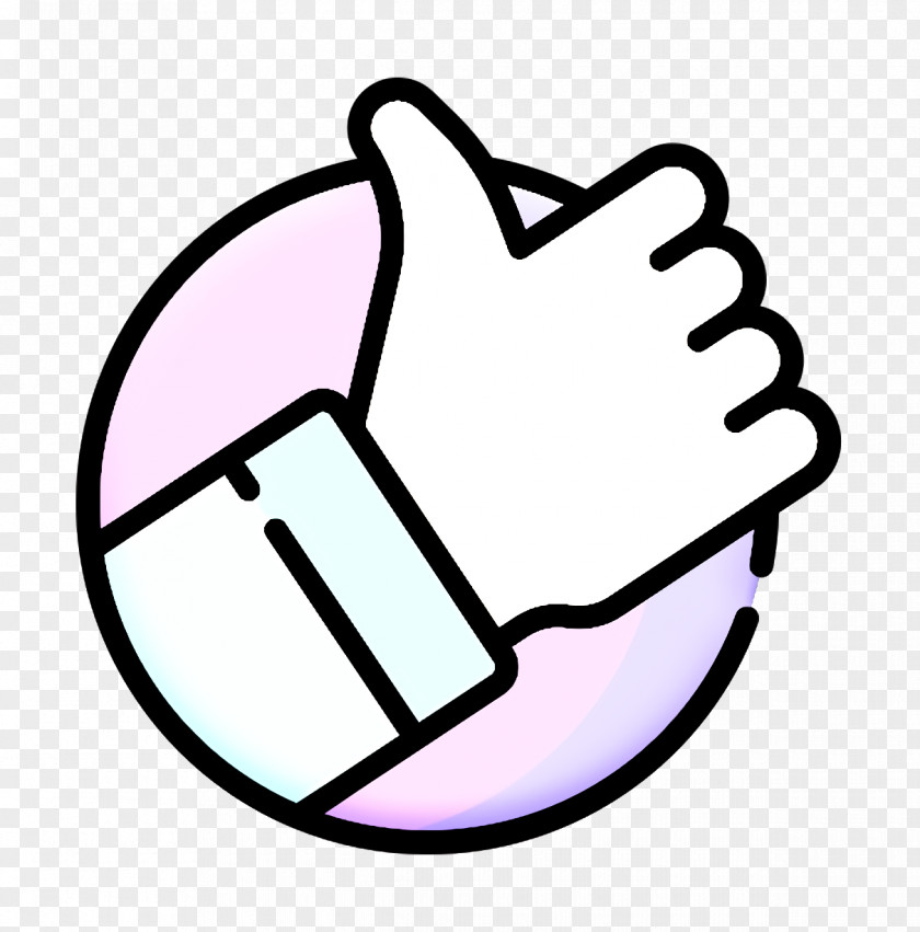 Thumb Line Art Good Icon Voting Positive Vote PNG