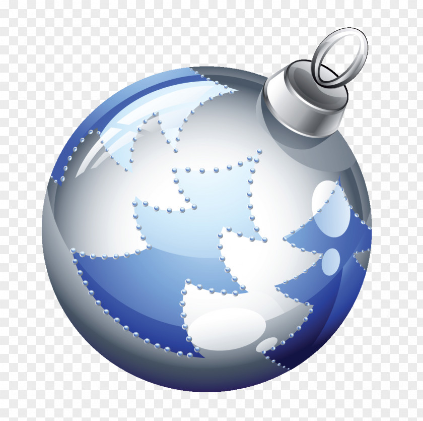 Christmas Crystal Ball Ornament PNG