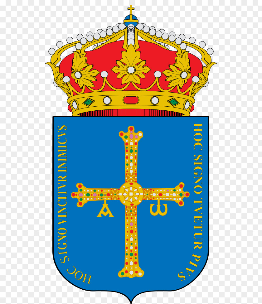 Coat Of Arms Asturias Oviedo Gijón Escutcheon Victory Cross PNG