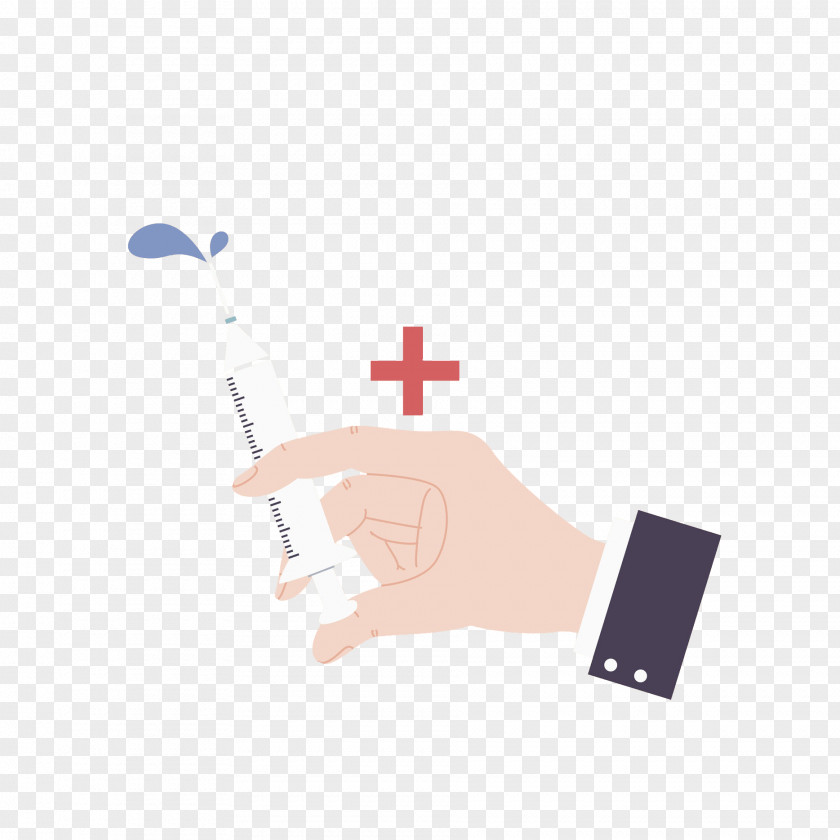 Hand Needle Tube Illustration PNG