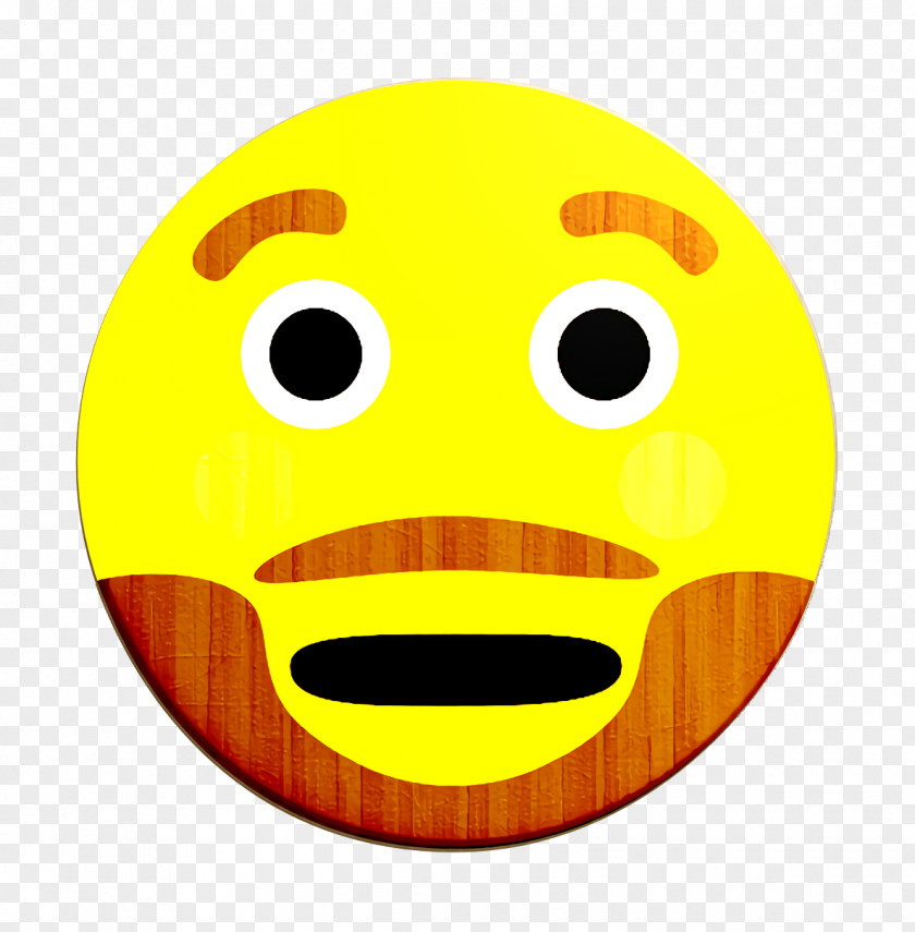 Happy Mouth Amazed Icon Beard Emoji PNG