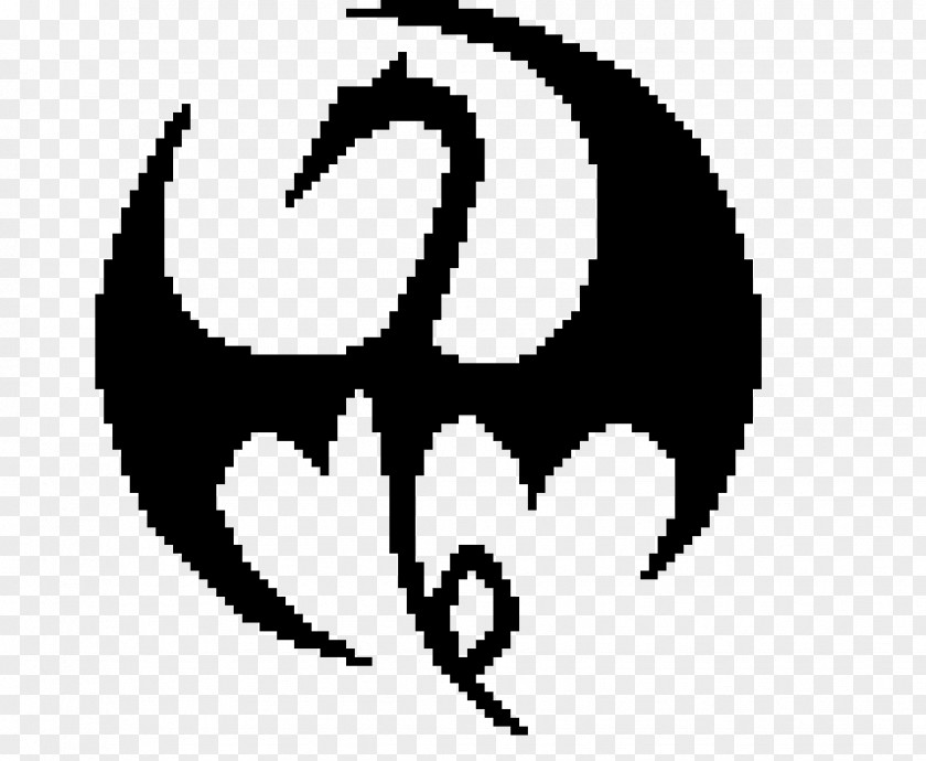 Iron Fist Logo Pixel Art Clip PNG