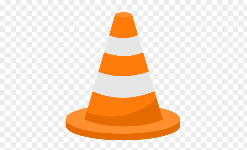 Media Vlc Orange Hat Cone PNG