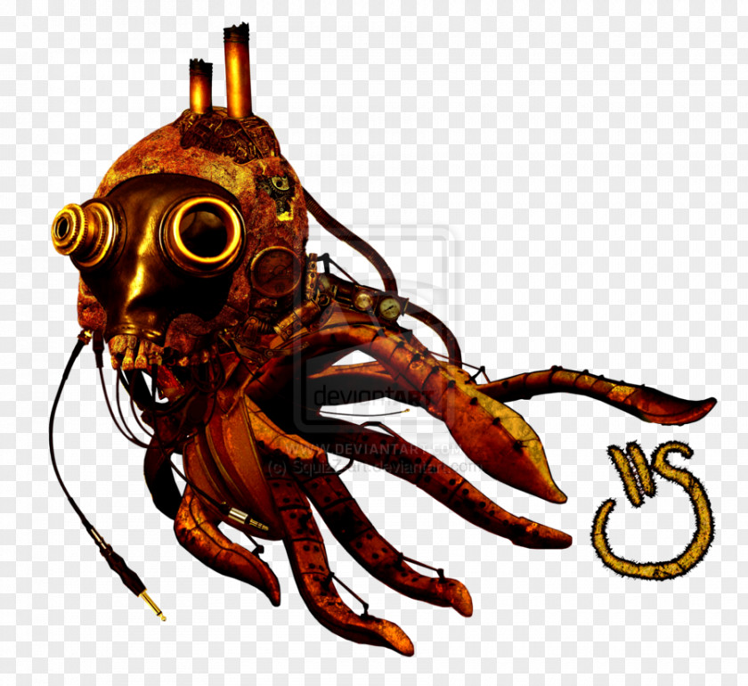 Octopus Drawing Steampunk Art PNG