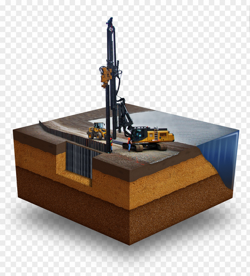 Space Mining Tools Construction Cross Section Three-dimensional Geotechnical Engineering Adobe Photoshop PNG
