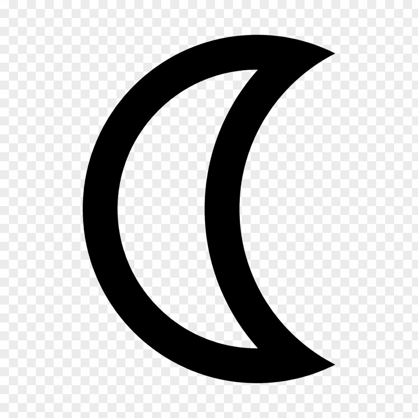 Symbol Crescent Astrological Symbols Moon PNG