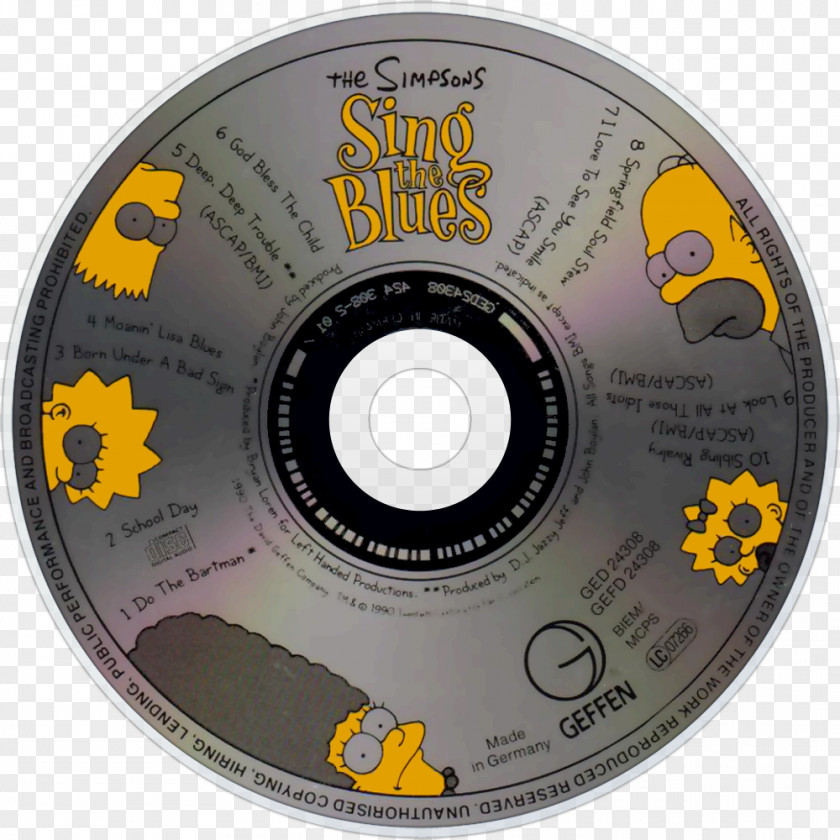 The Simpsons Background Compact Disc Rush A Farewell To Kings Disk Storage PNG