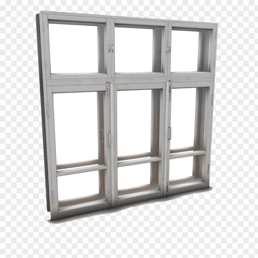 White Window Lattice 3D Modeling Computer Graphics Low Poly PNG