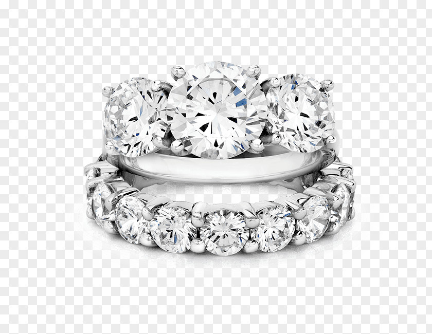 Bridal Sets On Finger Wedding Ring Cubic Zirconia Engagement Eternity PNG