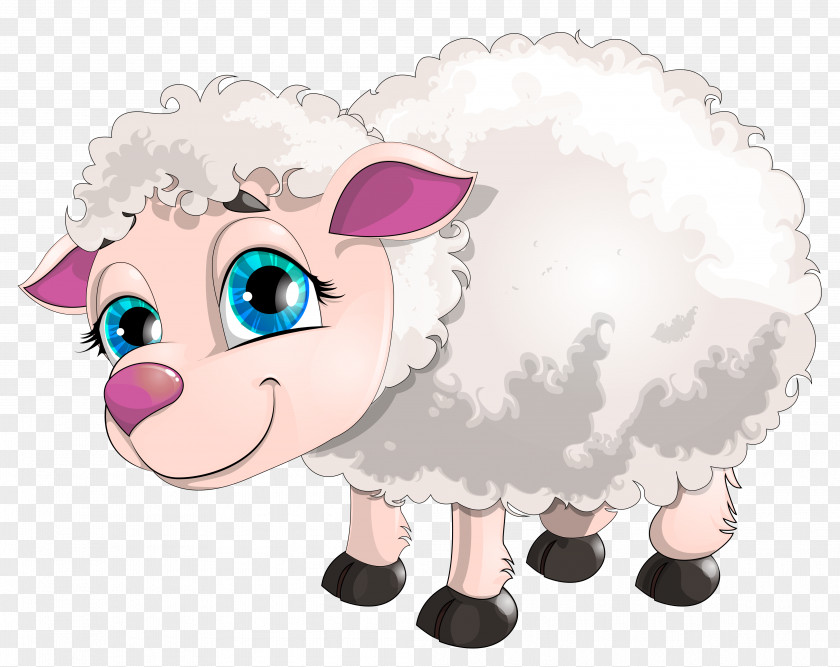 Cute White Lamb Clipart Picture Sheep Goat Clip Art PNG