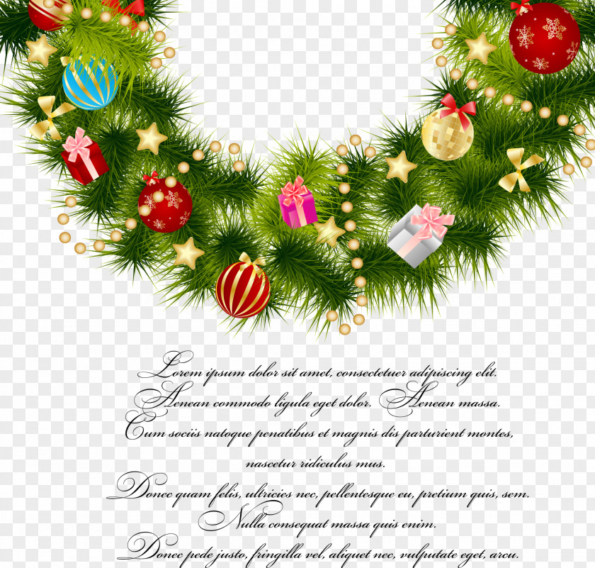 Decorative Painting Greeting Card Vector Christmas Wreath Wedding Invitation Santa Claus & Note Cards PNG