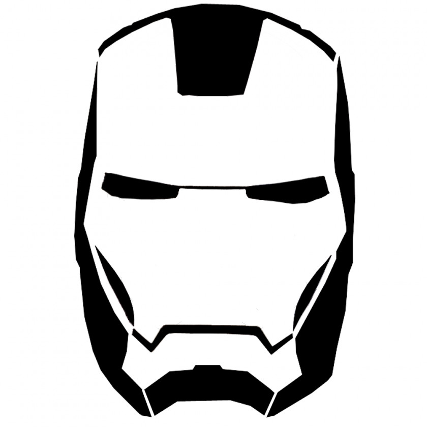 Fat Head Cliparts Iron Man Star-Lord Stencil Mask Clip Art PNG