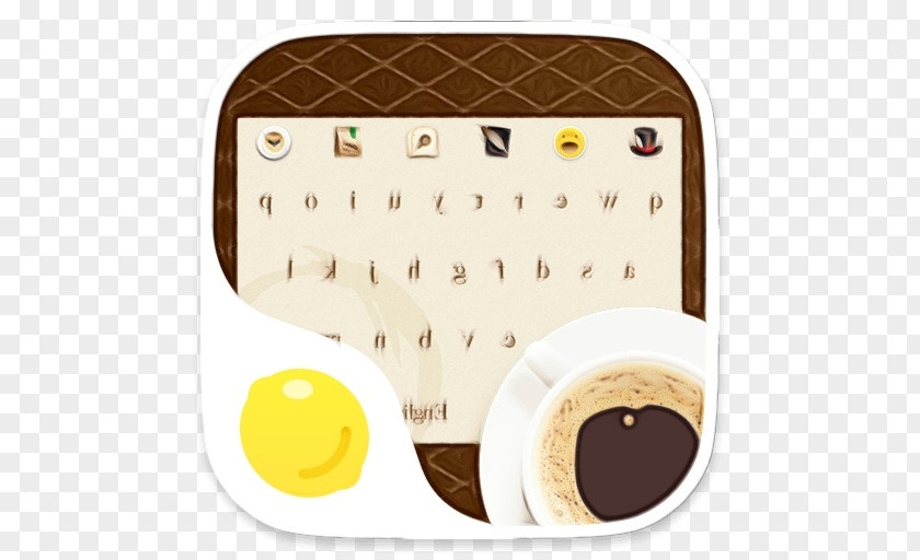 Fried Egg Label Coffee Cup PNG