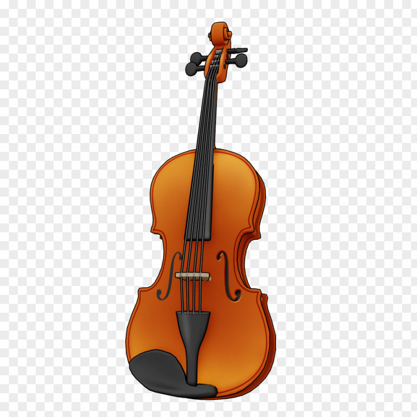 Orange Violin Bass Violone Viola Cello PNG