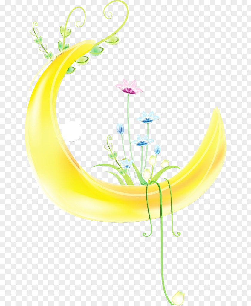 Ramadan Crescent Vector Graphics Floral Design PNG