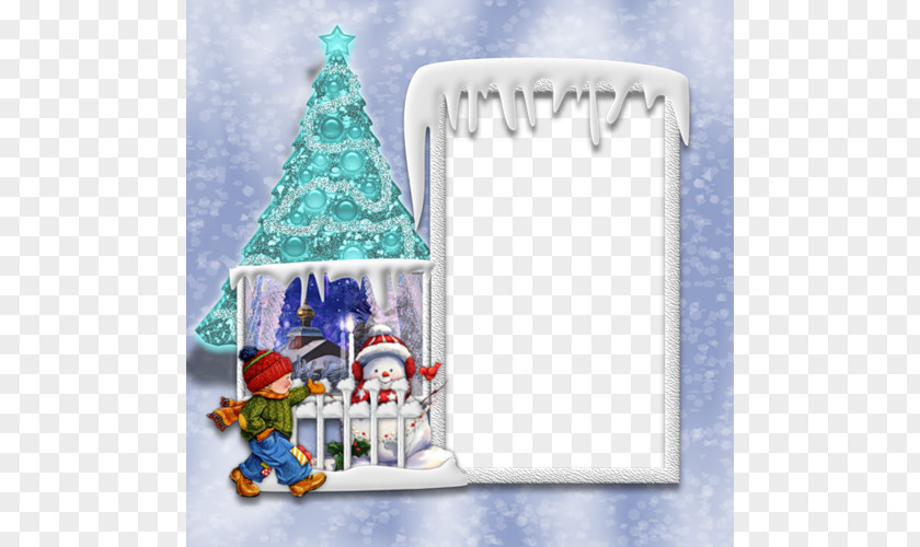 Snow Christmas Frame Happiness Wish Friendship PNG