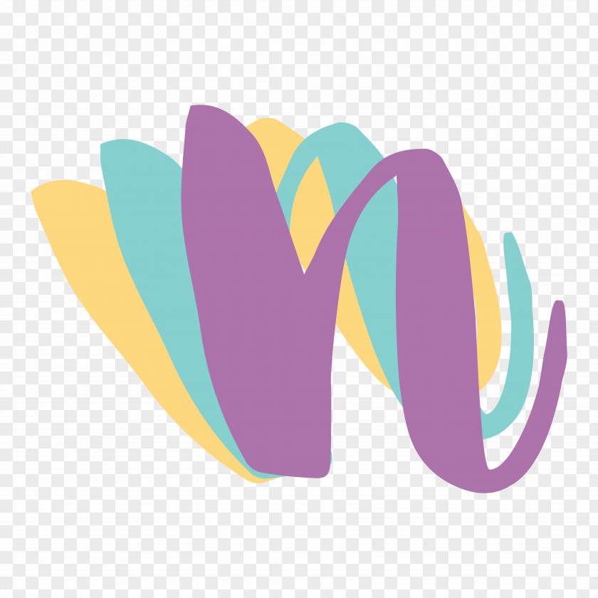 Text Logo Violet Line Font PNG