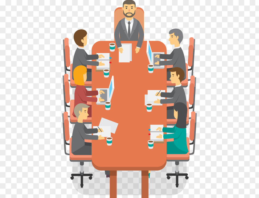 Business Meeting Scene PNG