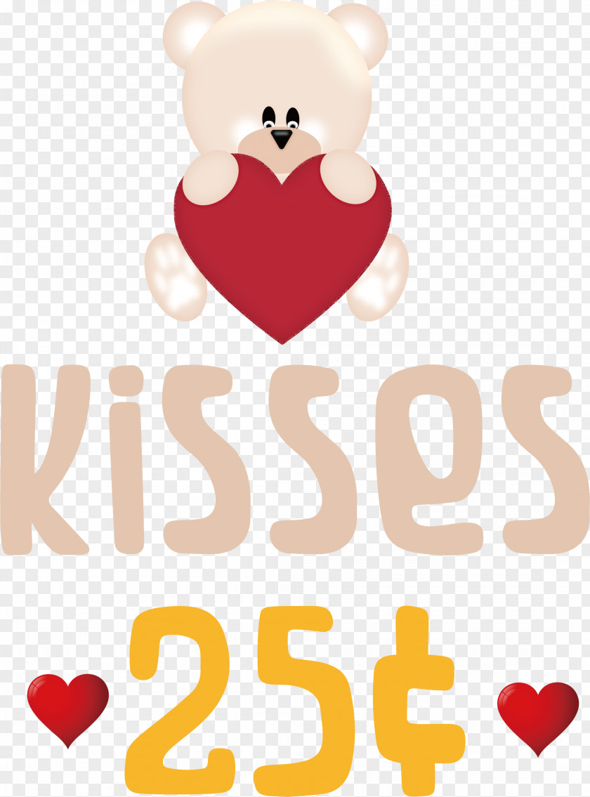 Kisses Valentines Day Quote PNG