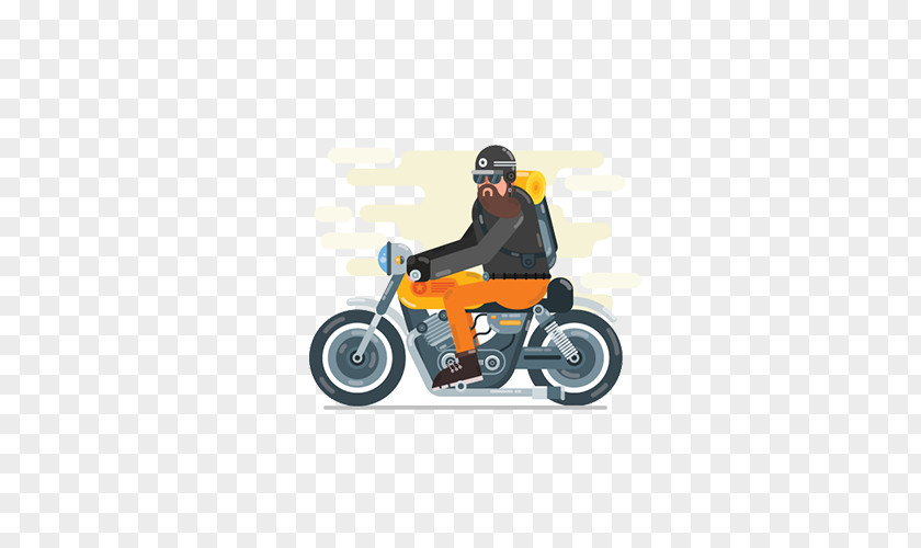 Motorcycle Travelers Animation Designer Motion Graphics PNG