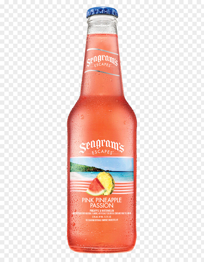 Pink Pineapple Seagram Orange Drink Distilled Beverage Wine Cooler PNG