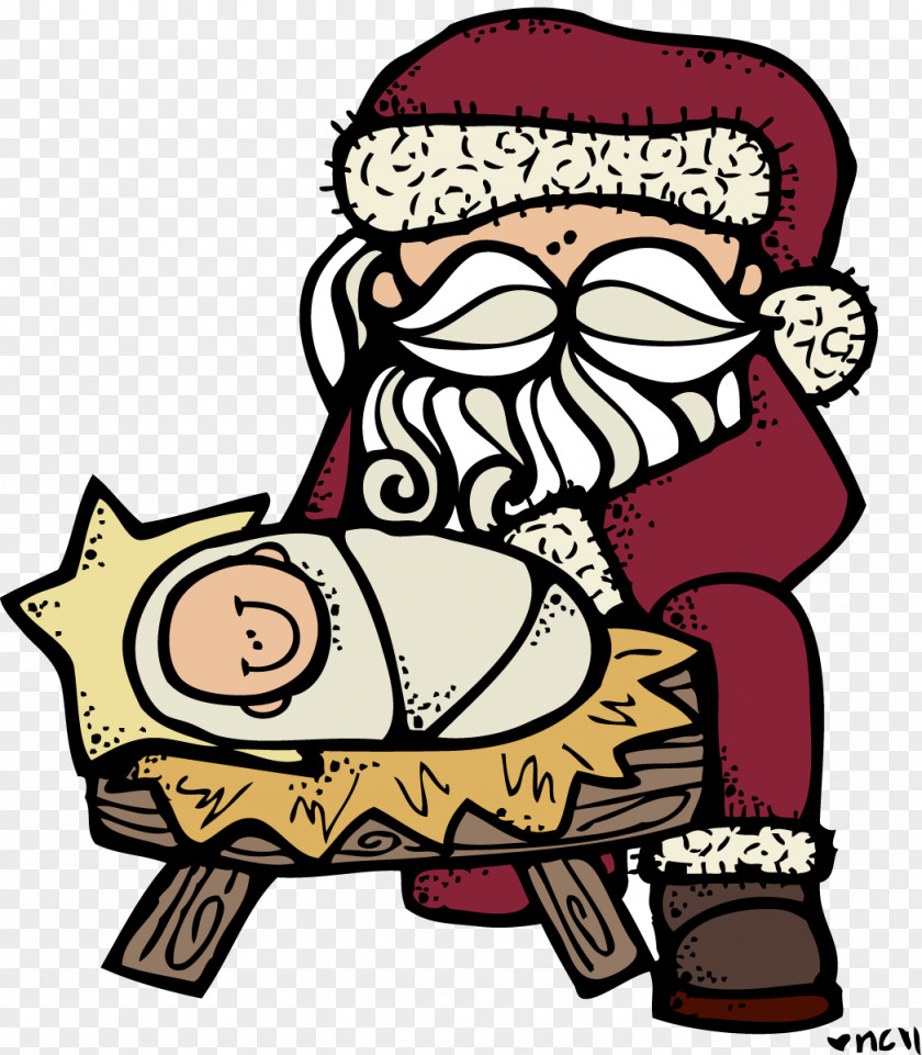 Jesus Christmas Cliparts Santa Claus Rudolph Reindeer Clip Art PNG