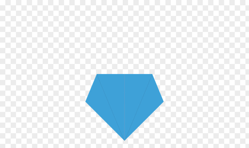 Origami Dog Line Triangle Turquoise PNG