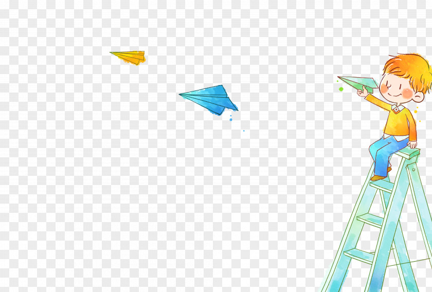 Paper Airplane Animation Cartoon PNG
