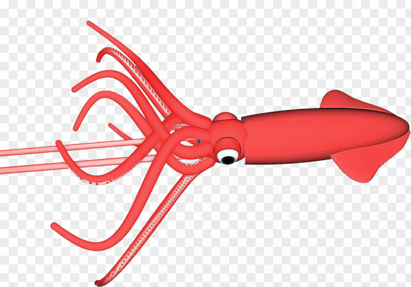 Red Squid Octopus Pliers Seafood PNG