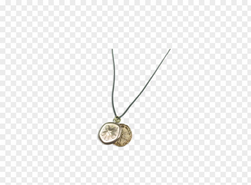Sand Dollar Locket Necklace Body Jewellery Silver PNG