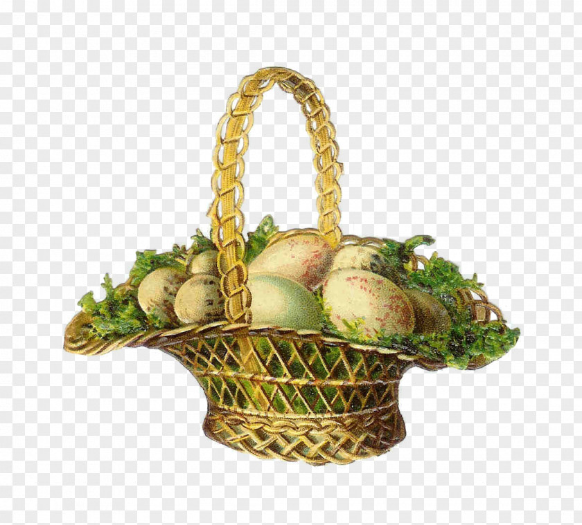 Victorian Easter Cliparts Bunny Basket Clip Art PNG