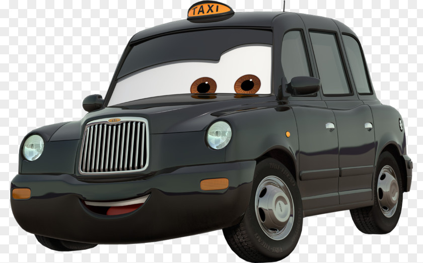 Blacktaxi TX4 Car Mater Lightning McQueen Taxi PNG