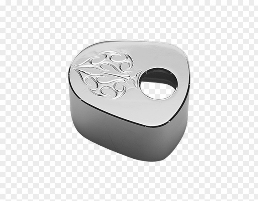 Chromium Plated Silver Product Design Angle PNG