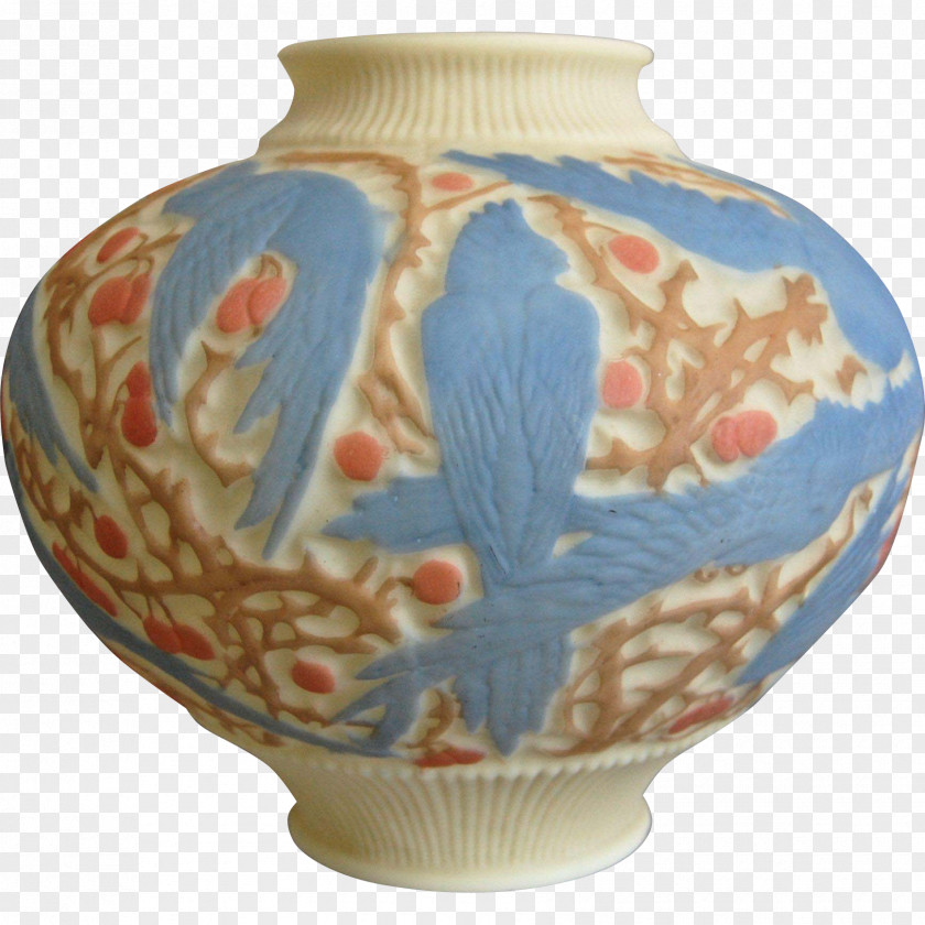 Cockatoo Ceramic Vase Porcelain Urn Pottery PNG