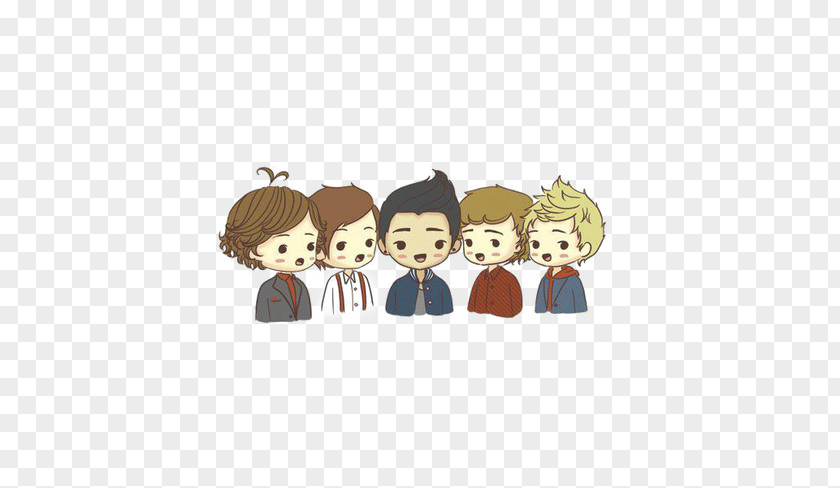 Cute One Direction 2014 Drawing Cartoon Clip Art Image PNG