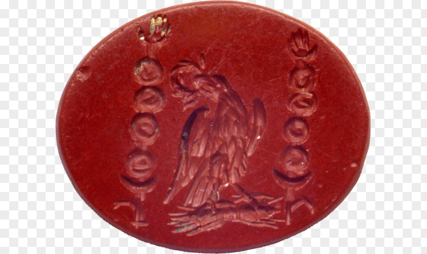 Roman Eagle Engraved Gem Carnelian Drapers' Gardens Ancient Rome PNG