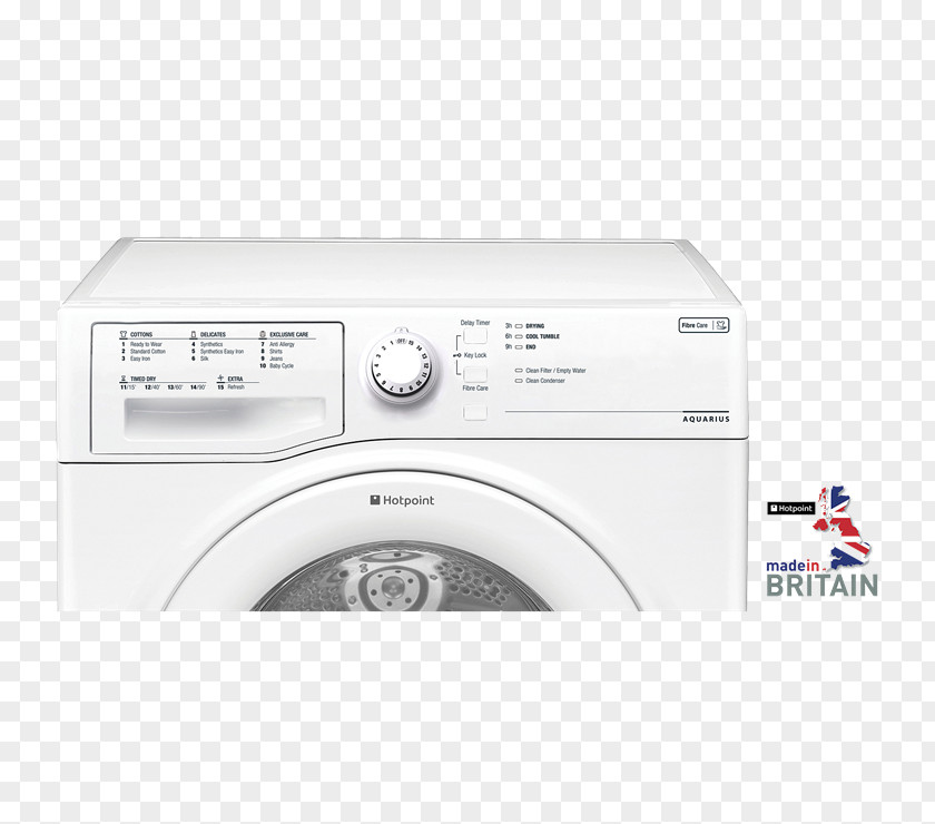 Tumble Dryer Washing Machines Clothes Hotpoint Aquarius TCFS 93B G Home Appliance PNG