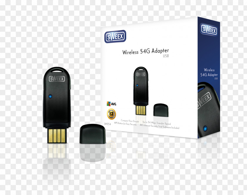 USB Adapter Sweex Wireless 54g Usb Network Cards & Adapters PNG