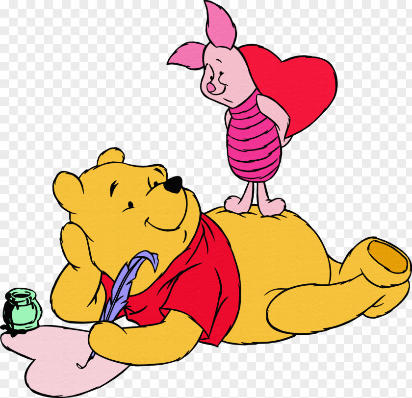 Winnie Pooh The Minnie Mouse Piglet Valentine's Day Clip Art PNG