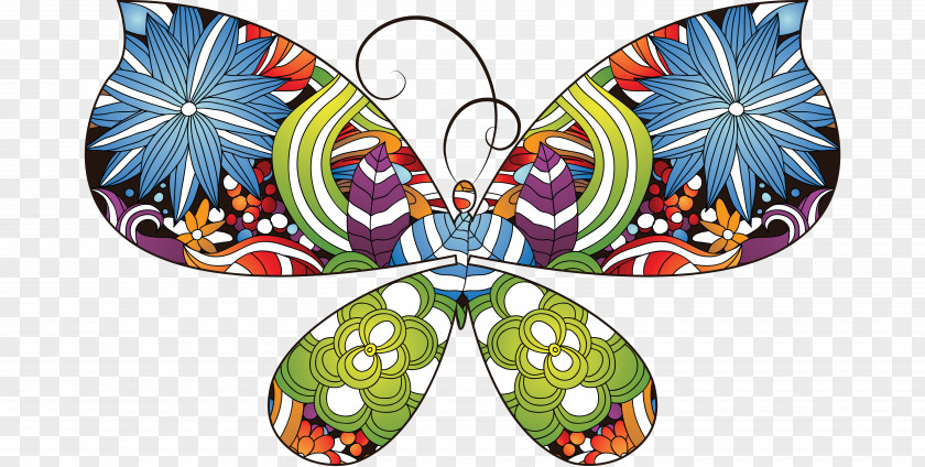 Butterfly Light Color Flower PNG