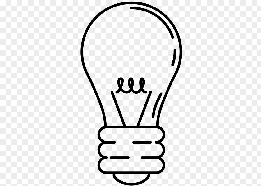 Light Incandescent Bulb Coloring Book Page Christmas Lights PNG