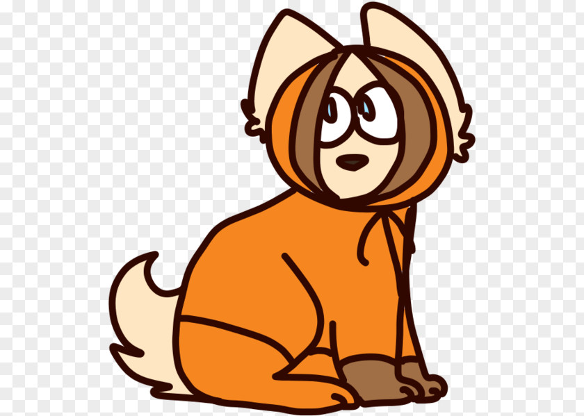 Pleased Tail Cartoon Cat PNG