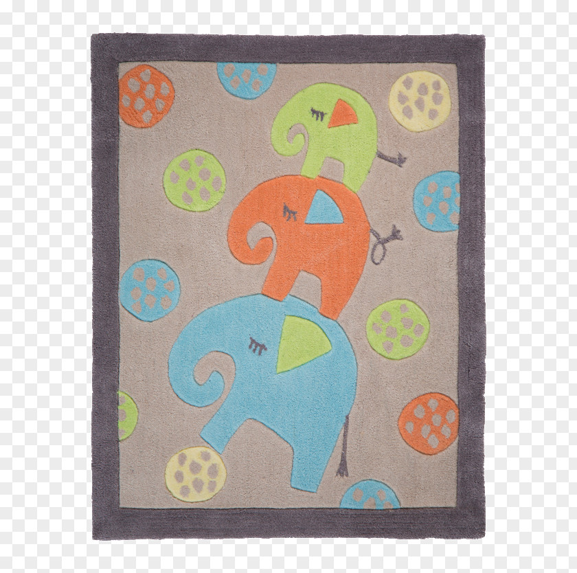 Three Baby Elephants Carpet Bedroom Mat Textile PNG