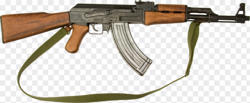 Assault Riffle AK-47 Automatic Firearm Weapon PNG