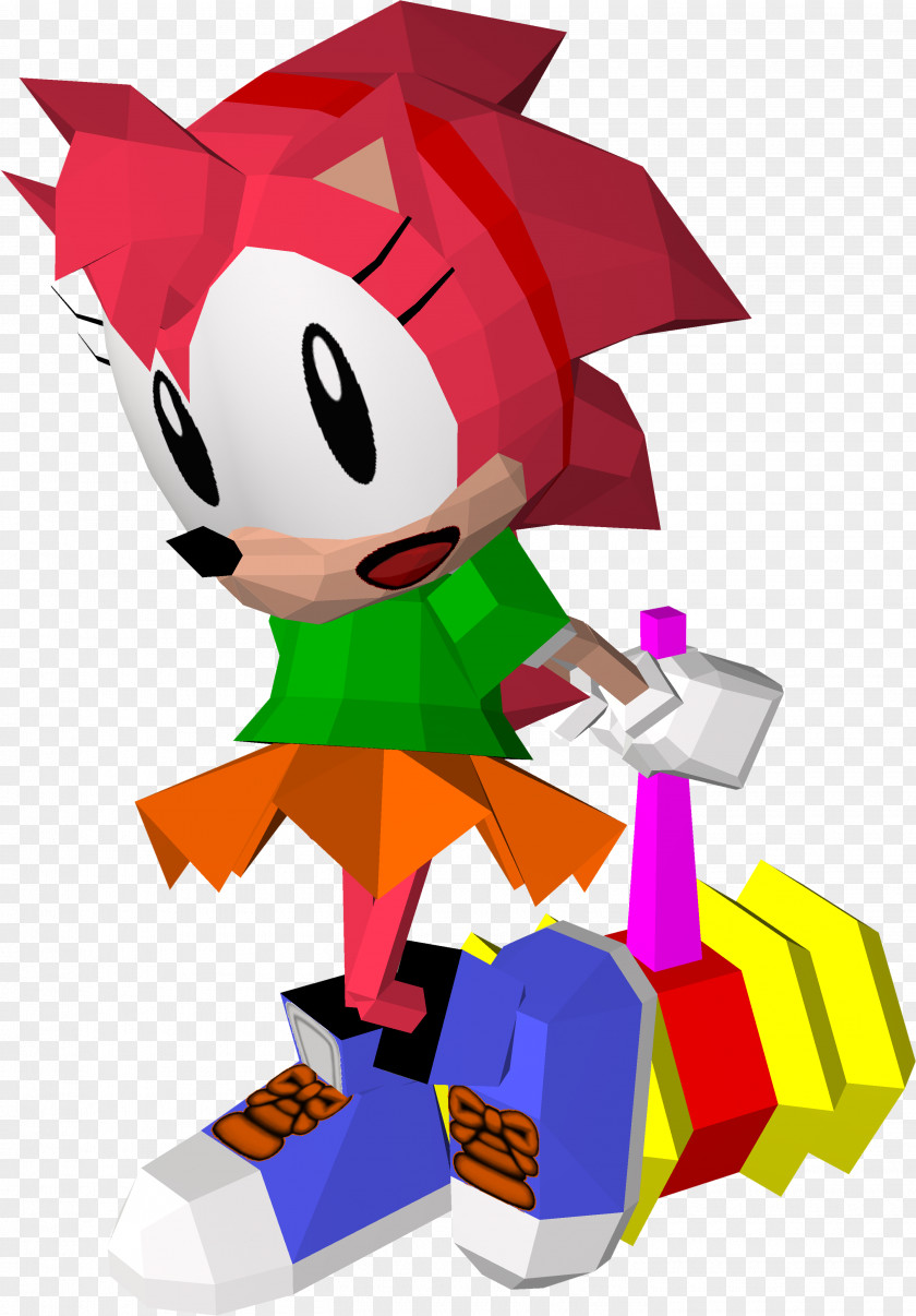 Sonic The Fighters CD Amy Rose Hedgehog R PNG