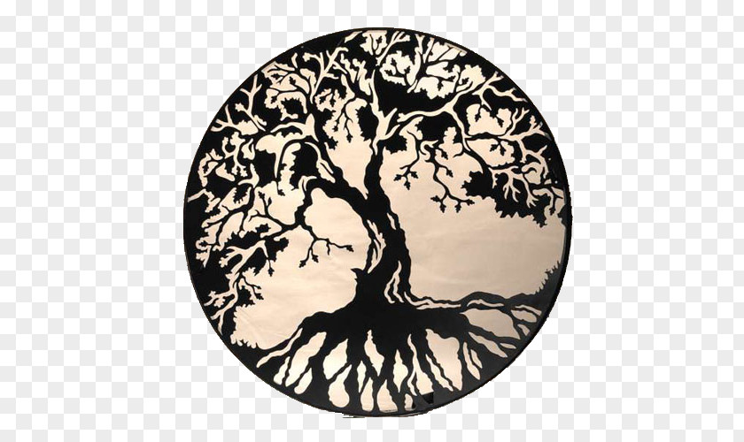 Tree Of Life Stencil Art PNG
